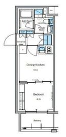 ルフォンプログレ押上EAST 608 間取り図