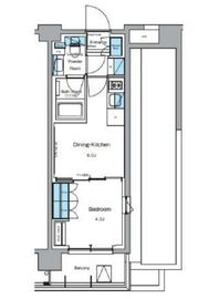 ルフォンプログレ押上EAST 601 間取り図