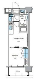 ルフォンプログレ押上EAST 602 間取り図