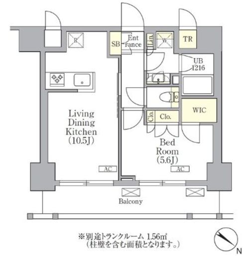 ORSUS三ノ輪 (オルサス三ノ輪) 405 間取り図