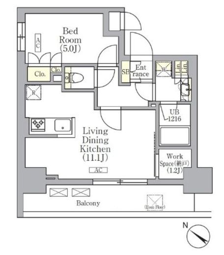 ORSUS三ノ輪 (オルサス三ノ輪) 303 間取り図