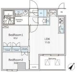 ビエラコート日本橋久松町 1002 間取り図