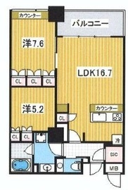 ガレリアグランデ 8階 間取り図