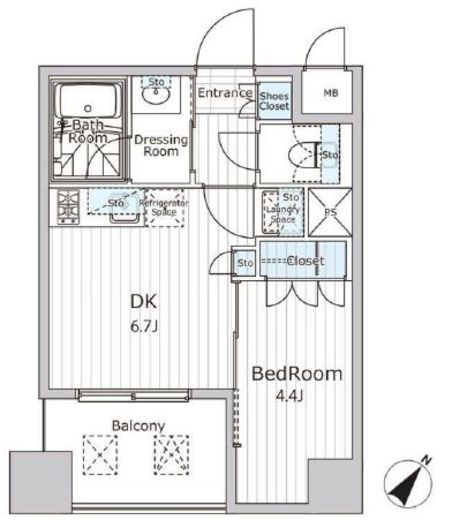 ビエラコート日本橋久松町 305 間取り図