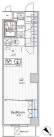 ビエラコート日本橋久松町 1007 間取り図