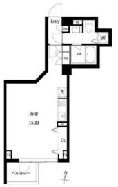 JMFレジデンス世田谷三宿 403 間取り図