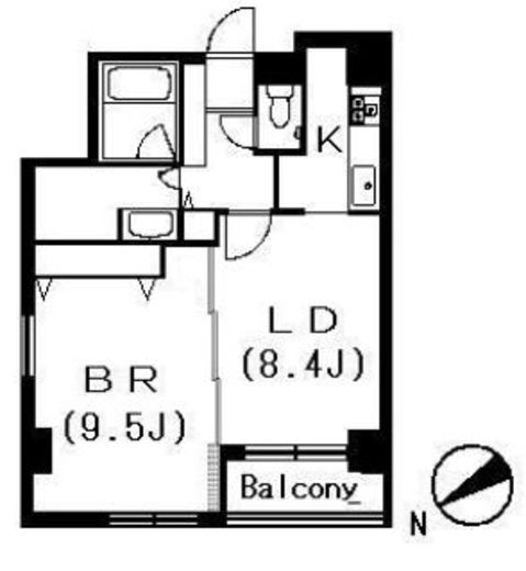 ヒルコート千駄木 6階 間取り図