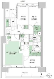 HARUMI FLAG PARK VILLAGE (晴海フラッグ パークヴィレッジ) 3階 間取り図