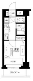 パレステュディオ渋谷ウエスト 2階 間取り図