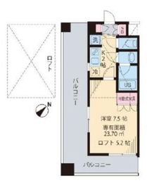 ビイルーム横濱関内 501 間取り図