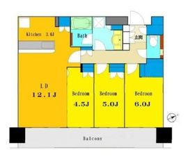 リビオタワー羽沢横浜国大 18階 間取り図