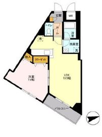 アビティ用賀 203 間取り図