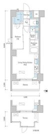 デュオフラッツ篠崎 101 間取り図