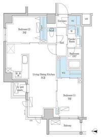 デュオフラッツ篠崎 301 間取り図