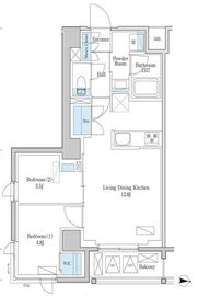 デュオフラッツ篠崎 505 間取り図