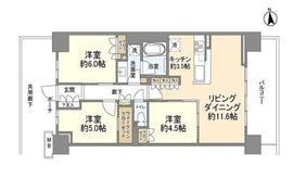 パークホームズ横濱東寺尾マークヒルズ 6階 間取り図