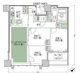 スカイフォレストレジデンス　タワー&スイート 18階 間取り図