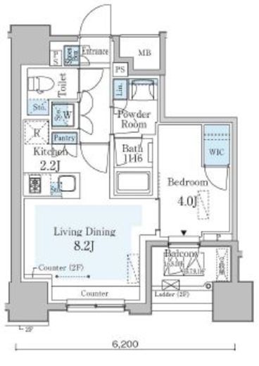 GRAN PASEO横濱関内PREMIUM (グランパセオ横濱関内プレミアム) 904 間取り図