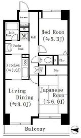 グリーンコート 502 間取り図