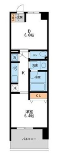 レジディア南千住 403 間取り図