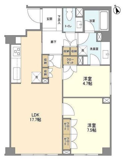 PATH世田谷下馬 1階 間取り図