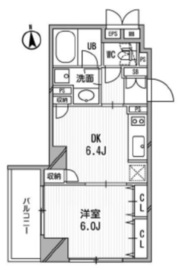 クリオ三田ラ・モード 702 間取り図