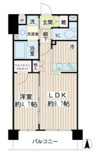 エクセル武蔵小杉 212 間取り図