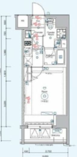 シーネクス立川 14階 間取り図