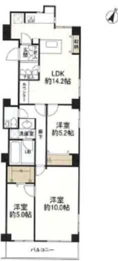 カーサフジマ 3階 間取り図