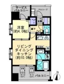 グローベル・ザ・スイート中村橋駅前 2階 間取り図