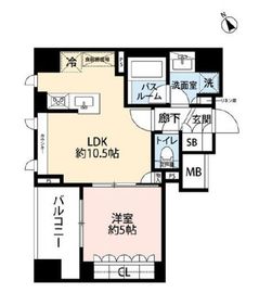 オープンレジデンシア築地 8階 間取り図
