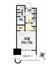 パークタワー勝どきミッド/サウス 11階 間取り図