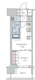 ブリリアイスト大井町 303 間取り図