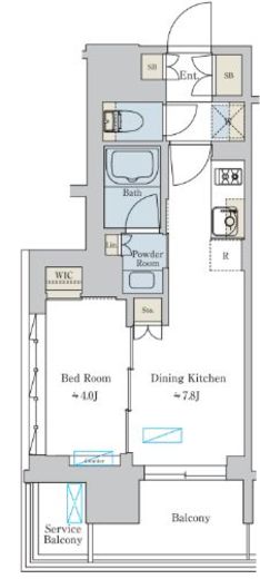 ブリリアイスト大井町 301 間取り図