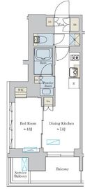 ブリリアイスト大井町 301 間取り図