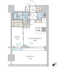 ブリリアイスト大井町 1404 間取り図