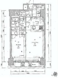 ブレシア銀座イースト 13階 間取り図