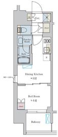 ブリリアイスト大井町 1105 間取り図