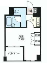 エスティメゾン浅草駒形 407 間取り図