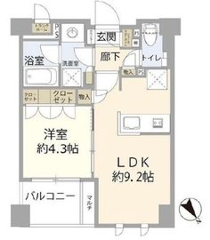 ブランシエラ東京三ノ輪 2階 間取り図
