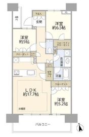 HARUMI FLAG SUN VILLAGE (晴海フラッグ サンヴィレッジ) 4階 間取り図
