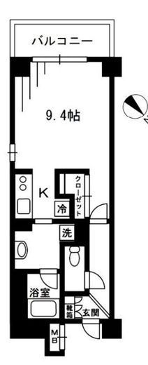 レジディア荻窪 217 間取り図