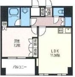 エスティメゾン浅草駒形 805 間取り図