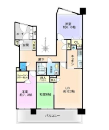 アルファスシティ大島 14階 間取り図