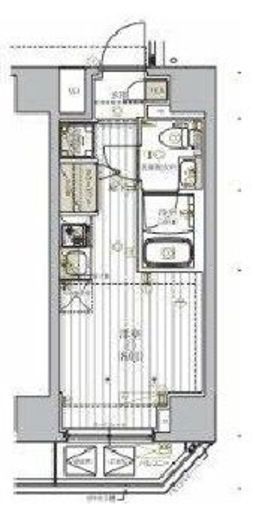 リライア横濱鶴見 703 間取り図
