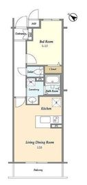 BLESS北新宿 2083 間取り図