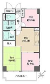 藤和シティホームズ新宿余丁町 2階 間取り図