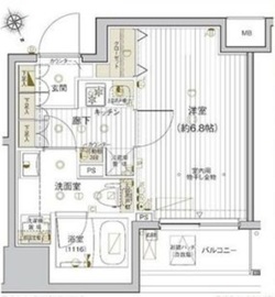 ヴァレッシア早稲田駅前シティ 10階 間取り図