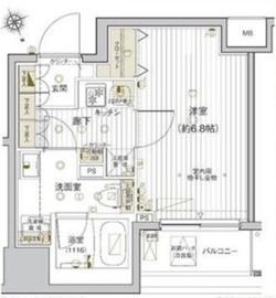 ヴァレッシア早稲田駅前シティ 9階 間取り図