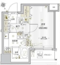 ヴァレッシア早稲田駅前シティ 7階 間取り図